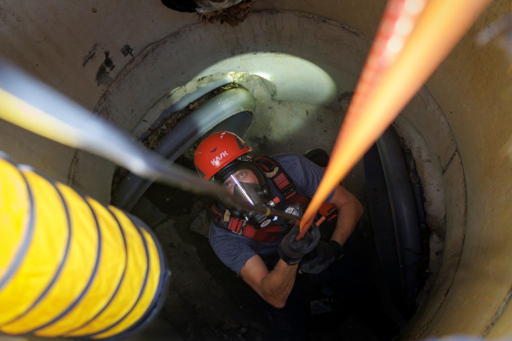 MFD has confined-spaces training on campus